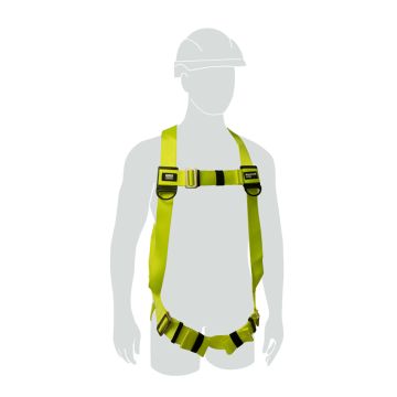 H100 1 POINT UNIVERSAL SIZE HARNESS - Yellow