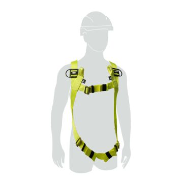 H100 2 POINT 2 LOOP UNIVERSAL SIZE HARNESS - Yellow