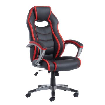 Jensen high back executive chair - Black/Red