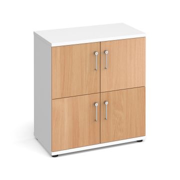 Wooden storage lockers