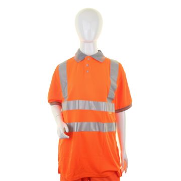 Beeswift Ladies Hi-Vis Short Sleeve Rail Spec Polo Shirt