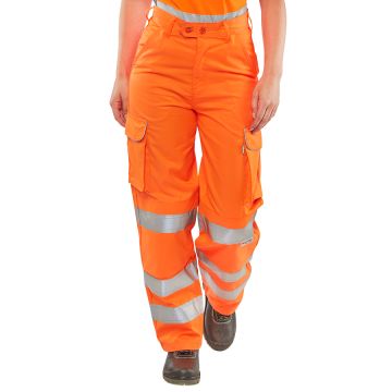 Beeswift Ladies Hi-Vis Rail Spec Trousers