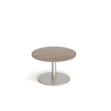 Monza circular coffee table with flat round base
