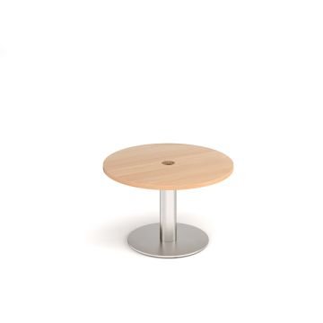 Monza circular power ready coffee table