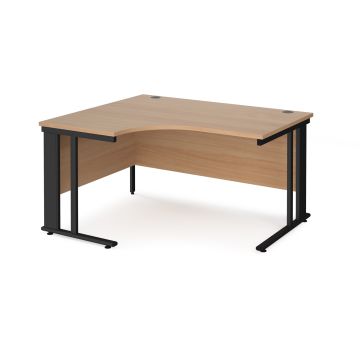 Maestro 25 cable managed left hand ergonomic desk