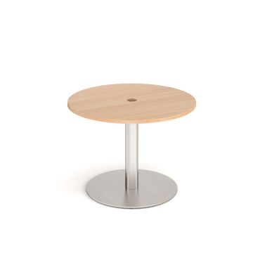 Monza circular power ready dining table