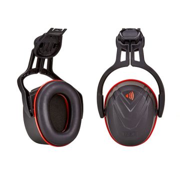 V-GARD HELMET MOUNTED EAR DEFENDER RED HIGH - Red