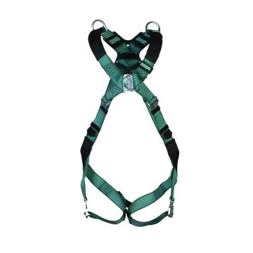 V-FORM BACK/CHEST/SHOULDER D-RING BAYONET HARNESS XL - Green