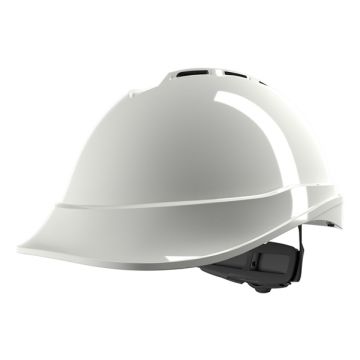 V-GARD 200 VENTED FAS-TRAC III SAFETY HELMET WHITE - White