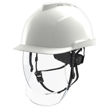 MSA V-Gard 950 Electrician Safety Helmet with Face Shield