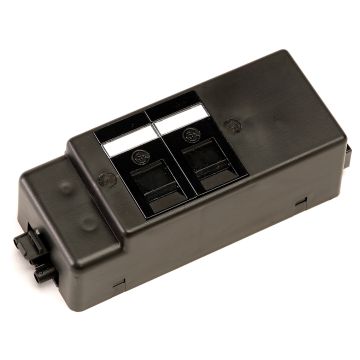 Under desk power bar 2RJ45 - Black