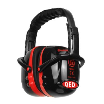 QED33 EAR DEFENDER - Black / Red