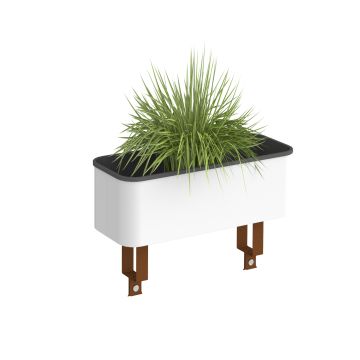 Worktable planter box - White