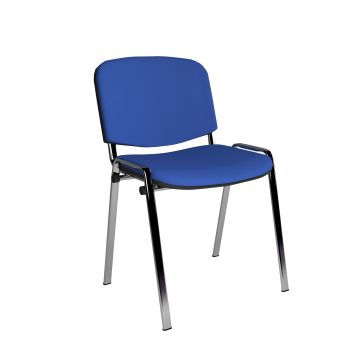 Taurus meeting room chair with chrome frame