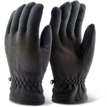 THINSULATE FLEECE GLOVE BLACK - Black