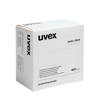 UVEX CLEANING TISSUES 450/BOX - White
