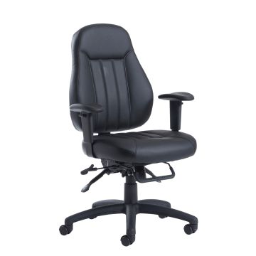 Zeus medium back 24hr task chair - Black