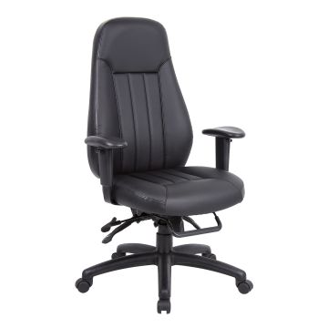 Zeus high back 24hr task chair - Black